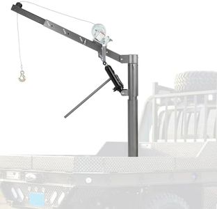 Towallmark Non-Electric Hydraulic Truck Crane Hoist - 1000 lbs Capacity with Adjustable Settings for 500 lbs, 600 lbs, 800 lbs, and 1000 lbs for Lifting Goods