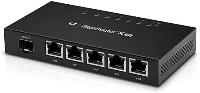 Ubiquiti Networks ER-X-SFP Ethernet Negro - Router (10,100,1000 Mbit/s, Ethernet (RJ-45), Negro)