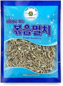 ROM AMERICA Korean Medium Whole Dried Anchovies Anchovy for Broth Dashida Soup Stock and Asian Cooking, 볶음멸치 12 oz (Pack of 1)