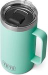 YETI Rambler 24 oz Mug, Vacuum Insulated, Stainless Steel with MagSlider Lid, Seafoam