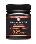 MANUKA DOCTOR | MGO 825+ Manuka Honey Monofloral | 250g | 100% Pure New Zealand Honey | Certified RAW | Non-GMO | Independently Lab Tested | Hive to Home Traceable