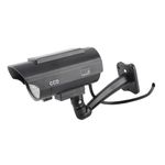 Yinhing Solar Powered Waterproof Fake Security Camera with Flashing LED Light, Vivid Image, Energy Saving, for Fast and Easy Installation