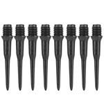 100Pcs Dart Tips, Thread Soft Tip Dart Points Tips Replacement for Electronic Darts (Black) Chess and Cards, Leisure Sports