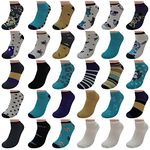 BRIGHT STAR Low Cut Ankle Socks For Women - 30 Pairs of Athletic Socks For Running,A#6,Workout, Sports