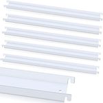 6 Pcs Filing Front to Back Rails File Cabinet Rails Lateral Hanging File Bar Stainless Steel White File Cabinet Inserts for Sides Letter Size Folders Office Home Storage Organizer 15.76 Inches Long