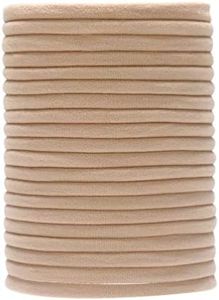 inSowni 50 Pack Super Soft Stretchy DIY Solid Nylon Headbands Baby Hair Bands One Size Fits All (Khaki)