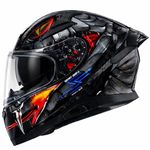 Axor X Altor Apex Venomous Smart Helmet – Bluetooth, High-Impact, Scratch-Resistant Visor, Sensor- Black Grey, L