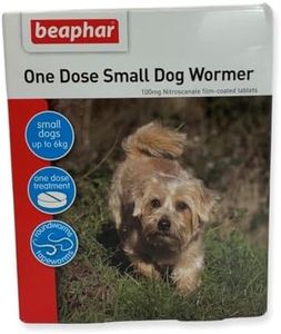 Beaphar One Dose Wormer Small Medium and Large Dogs Dog Worming Tablets (Small Dogs under 6kg)