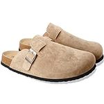 Clogs for Women Suede Soft Leather 