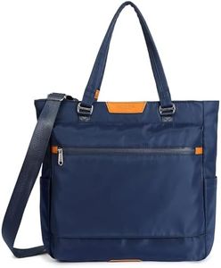 Schkleier Laptop Tote Bag for Women Men, Shoulder Crossbody Bag for Work Travel Fits up to 13-inch Computer, Height 13'' Navy Blue