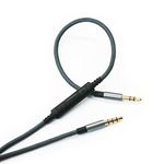 NewFantasia 3.5mm to 3.5mm Male Audio Cable Compatible with Skullcandy Hesh, Hesh 2, Hesh3, Crusher, Grind Headphones, Remote Volume Control Mic Compatible with Samsung Galaxy Android Phone