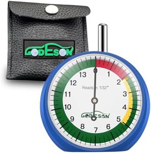 GODESON Tire Tread Depth Gauge, Dial Type Tire Tread Depth Gauge Professional for Motorcycle, car,Truck and Bus,Easy Reading Tire Tread Depth Gauge in 32nds