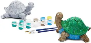 Bright Creations Turtle Rock Painting Kit with 12 Paint Pods, 2 Paint Brushes, and 2 Turtles (2 Sets, 16 Pieces)