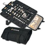 ODINSBERG Heavy Duty Motorcycle Tool Roll Up Bag - Tools NOT Included - Tactical Modular MOLLE System - Tool Roll Organiser with 56 Loops and Pocket - Tool Roll Pouch Wrap