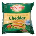 President Cheese Slices - Cheddar, 200g