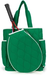 Queen of the Court Park Ave tennis bag, tennis bag for women, tennis backpack, padel bag for women, padel backpack (Haley Green)