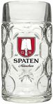 Roxley Spaten Litre Stein Lager Beer Litre Glass Spaten Glass Also Comes with Branded Beer Mat