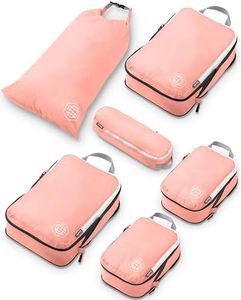 TRIPPED Travel Gear Compression Packing Cubes for Carry-On Travel 6-Pack