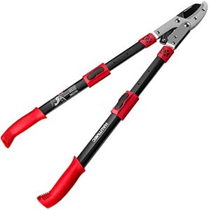 HAUTMEC Extendable 27-37'' Anvil Loppers with Compound Action System, 2 Inch Cut Capacity, Labor-Saving Tree Trimmer, Heavy Duty Thick Branch Garden Pruning Clippers Scissors HT0149-AU