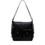 Radley London Wilton Way Medium Zip Top Casual Leather Shoulder Bag Black Size: M
