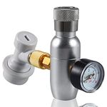 Keg Charger Dispenser, Mini 0-60 PSI CO2 Regulator Keg Kit