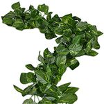 84 feet Fake Foliage Garland Leaves Decoration Artificial Greenery Ivy Vine Plants for Home Decor Indoor Outdoors (Scindapsus Leaves)