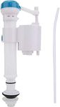 Cikonielf Toilet Fill Valve Repair Kit Dual Flush Cistern Syphon Toilet Push Button Fill Valve Bathroom Blue+White UK G 1/2(Plastic)
