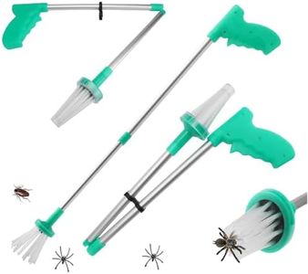 Foldable Spider Catcher,Long Handle Bug Pest Trap Catch,Insect Catcher,Spider Grabber Tool,Critter Catcher,Humane Spider Catchers For The Home,Anti Bug Catcher for Spiders Insects Wasps Moths