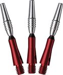 Viper Spinster Aluminum Dart Shaft: Short (SH), Red, 3 Pack