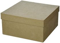 Darice, Square Paper Mache Box with Lid