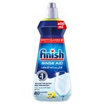 Finish Dishwasher Cleaner Rinse Aid , Scent: Lemon , Size : 400ml , for Ultimate Clean and Diamond Shine