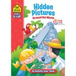 School Zone - Hidden Pictures Around the World Workbook - Ages 5 and Up, Hidden Objects, Hidden Picture Puzzles, Geography, Global Awareness, and More (School Zone Activity Zone® Workbook Series)