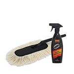 Jopasu Car Duster Brush with Duster Rejuvenator Refill Pack Combo Pack for Cleaning Dry Dust on Cars. Scratch Proof, Water Saver & Eco-Friendly Brush for Dusting