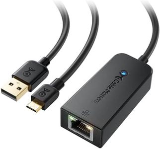 Cable Matters Micro USB to Ethernet Adapter Up to 480Mbps for Streaming Sticks Including Chromecast Gen 1-3 (up to August 2020), Google Home Mini and More - Not Compatible with Roku Device