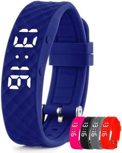TabTime Reloj con recordatorio vibrador (Instrucciones en español): con hasta 10 alarmas personales o recordatorios de píldoras por día (Azul, Pequeño)
