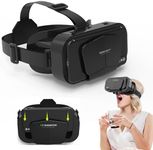 VR Virtual Reality Headset, Mini VR Headset for 3D Movie Video Game Playing VR Glasses for Adult & Kids VR Goggles for iPhone 16 15 14 13 Pro Max + Samsung Galaxy S25 S24 S23 S22 ETC 5-7.2" Cellphone