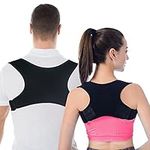 Hexlocib Posture Corrector for Women and Men, Adjustable Back Brace with Back Straightener, Pain Relief and Posture Support for Neck/Back/Shoulder