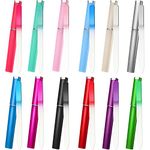 12 Pieces Glass Nail File Crystal Nail Files Double Sided Finger Nail Files Manicure Fingernail Files with Cases for Manicure Nail Care (Assorted Color)