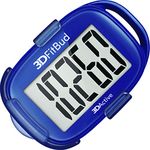 3DFitBud Simple Step Counter Walking 3D Pedometer By 3DActive with Clip Lanyard Accurate Step Tracker Large Display Easy to Use for Kids Men Women Adult Seniors Daily Step Tracking A420S - Royal Blue