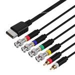 TNP Sega Dreamcast RGB/RGBs Adapter Cable Connector, Compatible to Connect Sega Dreamcast DC Game Consoles to RGB or RGBS Supported Monitors, with BNC Connectors