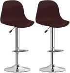 Aarpee Furnitures Metal Dark Brown Revolving Height Adjustable Bar Stool/Kitchen Chair Suitable For Kitchen, Cafeteria, Dining,Pubs, Office,Shops - Pair Of 2, 16.5 CM, 16.5 CM, 40 Cm