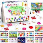 Mardiko Busy Book for 1 2 3 4 Year Old Toddler Toys, Preschool Busy Books with Figures, Sensory Montessori Busy Book for Kids to Develop Learning Skills