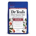 Dr Teal's Pure Epsom Salt Soak, Soften & Moisturize with Shea Butter & Almond Oil, 3lbs (Packaging May Vary)