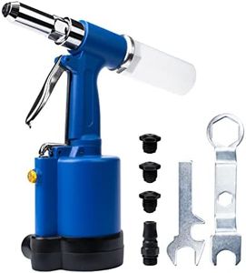 INPANOLS Pneumatic Pop Rivet Gun Hydraulic Air Rivet Tool Kit with 3/32-inch 1/8-inch 5/32-inch 3/16-inch Nosepieces