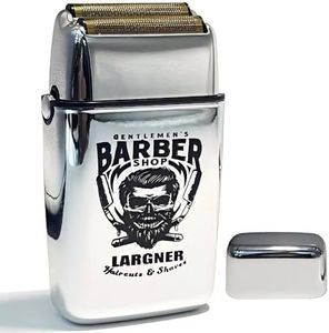 LARGNER Retro Electric Razors for Men with Beard Trimmer, Rechargeable Mens Gold Foil Shavers, Strong Power (Sliver) (Sliver)
