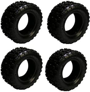 TDPROMOTO 4pcs 13x5.00-6 Tubeless Tires for Go Kart ATV, Lawn and Garden Mower