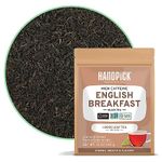 HANDPICK, English Breakfast Tea Loose Leaf (340g/12oz) Strong, Robust, High Caffeine Black Tea Loose Leaf | Non-GMO | Resealable, Ziplock Pouch | Brew Hot, Iced or Kombucha tea | Assam Black Tea