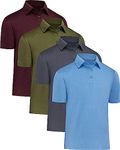 MLYENX Polo Shirts for Men Quick-Dry Athletic Golf Polo Casual Short Sleeve Moisture Wicking Shirts