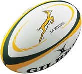 Gilbert South Africa International Replica Rugby Ball, White, Midi