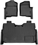 MAXFLOORMAT Floor Mats for Ford F-150 SuperCrew Cab (2009-2010) Complete Set (Black)